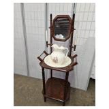 Vintage Water Pitcher & Bowl wth Stand!