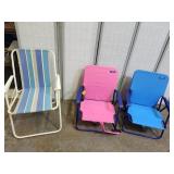 3 Beach Chairs