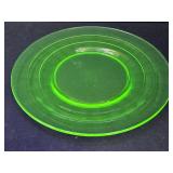 Uranium Glass Plate 8"w