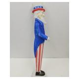 Uncle Sam Blow Mold SEE CONDITION 36"h