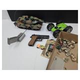 RC Battle Tank 1:24 Scale,Car, Accessories,Toy Gun