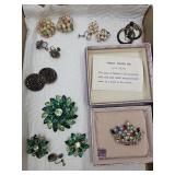 VTG Costume Jewelry-Family Crown Pin, Brooch,+