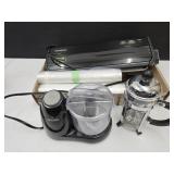 Food Saver with Bags, Chopper & Bodum