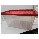 Clear  Heavy Duty 27 Gallon Storage Tote