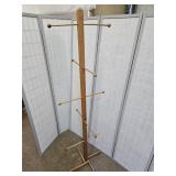 Vintage Oak Hat or  Display 70" high