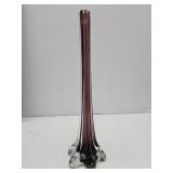 10" H VTG Purple LSag Vase