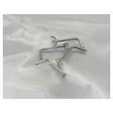 Lot of 4 Stainless Steel & CZ Nose Rings