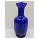 Cobalt Tiara Ware Glass Vase 9 1/2"H