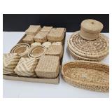 Lot of Baskets Largest is 9"w
