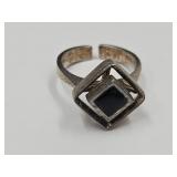 VTG 925 Sterling Silver Ring Isreal 7"