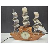 Vintage Master Crafter Ship Clock 19" L Works