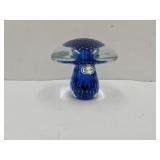 VTG Glass Rainbow Hand Blown Mushroom