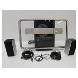 Brookstone Acousticlear CD Stereo w Speakers