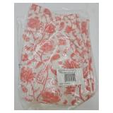 Coral Border Print Capri Pants Size XXLG