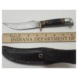 Western USA Fixed Blade Knife in Sheath