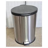 Stainless Steel Hands Free Trash Can  15.5 x 24"h