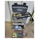 Toolbox with Wheels & Content Tools, Brad Nailer +
