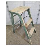 Antique Wood 2 Step Ladder Great For Plants!