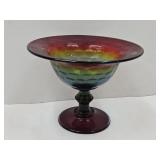 Cambridge? Rubina 5"H Footed Compote