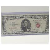 1963 $5 Red Seal Note