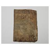 1800s McLoughlin Linen Little ABC Book