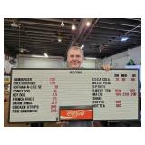 VTG Coca Cola 49"x20" Store Sign