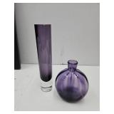 MMR? SEE PICS 5.25" & 9" H Vases tall one has chip