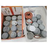 Lot of  Zinc Lids & Rubbers