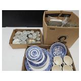 Large Lot of Dishes, Tea Cups, Saucers, Stemware
