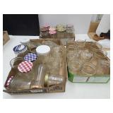 Large Lot of Canning Jars, Half Pint,