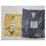 Navy Tie Waist Jacket & Yellowstone Shirt Size L