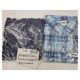 Wide Leg Knit Pants & Blue Pj Set Size XXLG