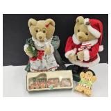 Approx 13 " Light Up Santa & Mrs, Christmas Decor