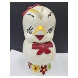 Baby Chick Pottery Cookie Jar See Slight Crack