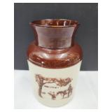 McCoy  Pottery Milk Can Jar 10 1/4" h   (no lid)