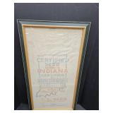 GREENS FORK INDIANA Cloth Framed  SEED Bag