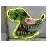 New Rat Fink LED Sign 13" x 12"