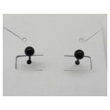 Black Anodized Stainless Steel Screw Back Studs