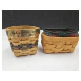2 Wicker Baskets 5" & 3.5"