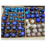 2 Lots of Blue Christmas Ornaments