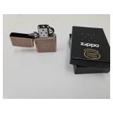 Zippo Made in USA Antique Copper Lighter In Box