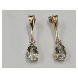 14 k Gold Earrinmgs Backs Also Marked