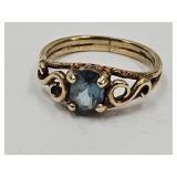 10k Gold Ring With Gem Size 2