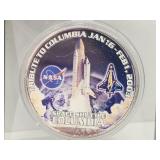1 Oz..999 Silver  2003 Space Shuttle Columbia Coin