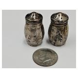 1985 Half Dollar & WM Rogers Salt & Pepper Shakers