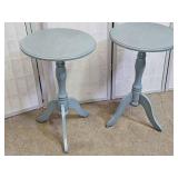 2 Wood Side Tables or Plant Stands  15 x 24" high