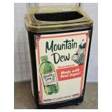 Store Advertising Mountain Dew Cooler 37" w Wheels
