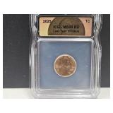 Graded MS66 Last Year 2025 Penny
