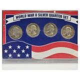 WWII Silver Quarter Set Coins