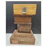 Large Lot Of Wood Boxes